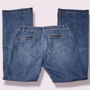 New York & Company Low Rise Skinny Flare Leg Jeans, Size 6 Petite